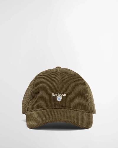 Barbour Preston cord cap ol51 olive