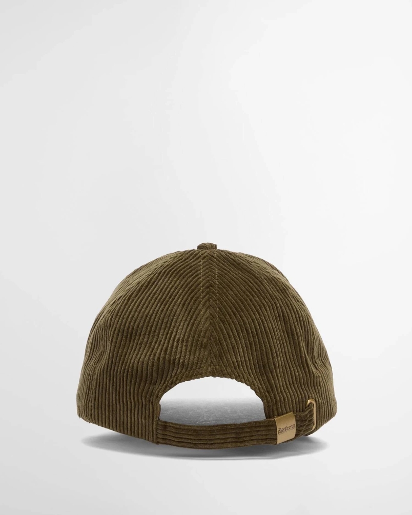 Barbour Preston cord cap ol51 olive