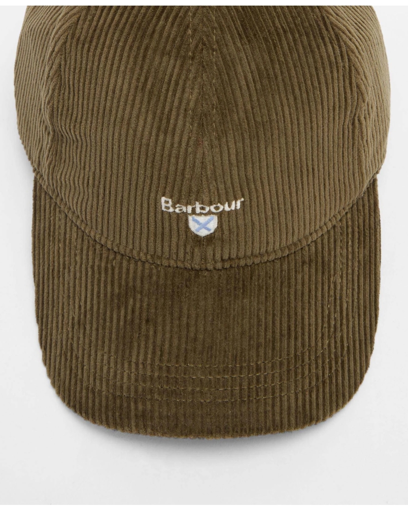Barbour Preston cord cap ol51 olive