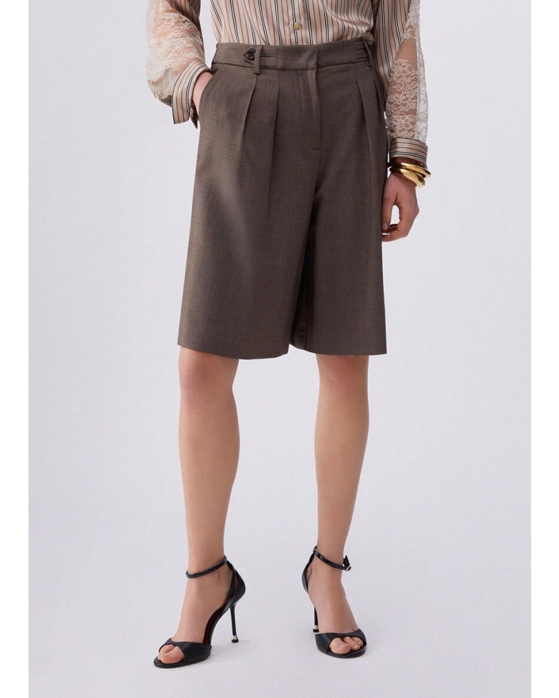 Liu Jo Mélange shorts brown pepe melange