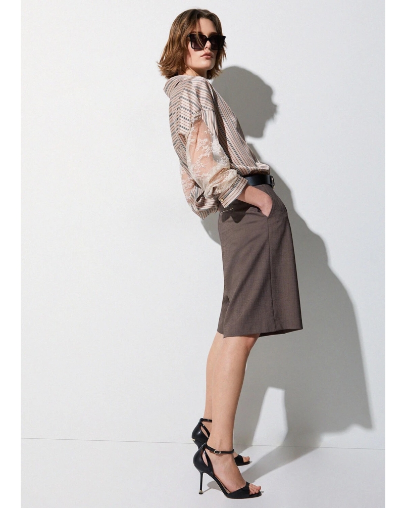 Liu Jo Mélange shorts brown pepe melange