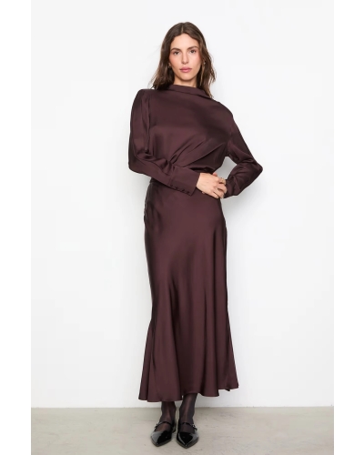 HYRO SKIRT dark brown