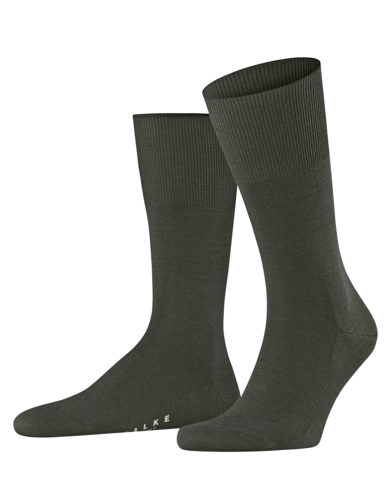 Falke Airport heren sokken green melange