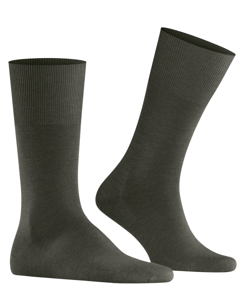 Falke Airport heren sokken green melange
