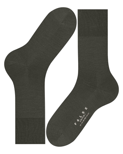 Falke Airport heren sokken green melange
