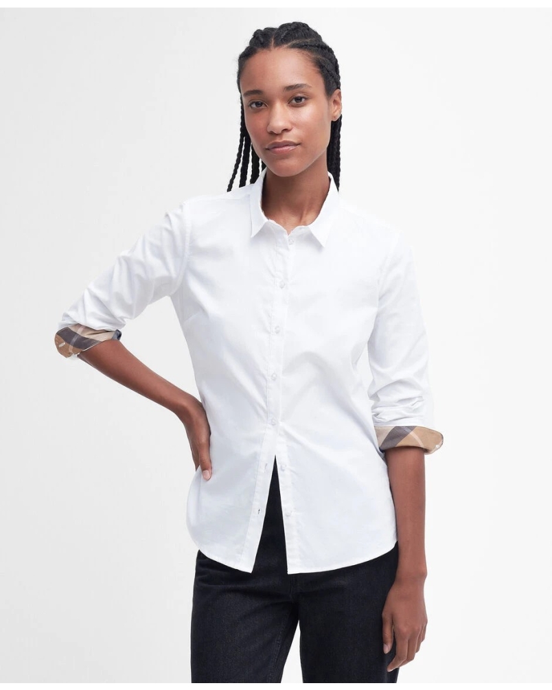 Barbour Derwent shirt white white/ rosewood