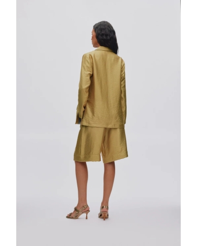 Rabens Saloner Alona woven gold jacket gold