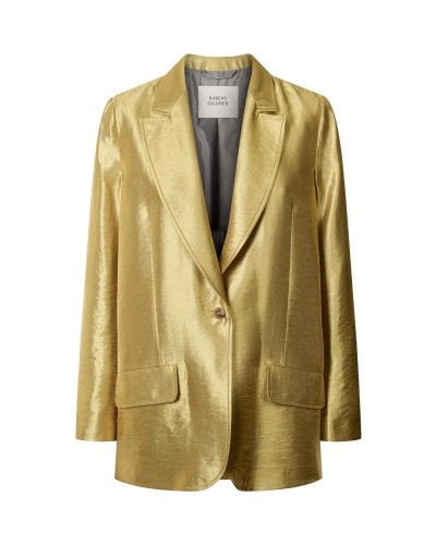 Rabens Saloner Alona woven gold jacket gold