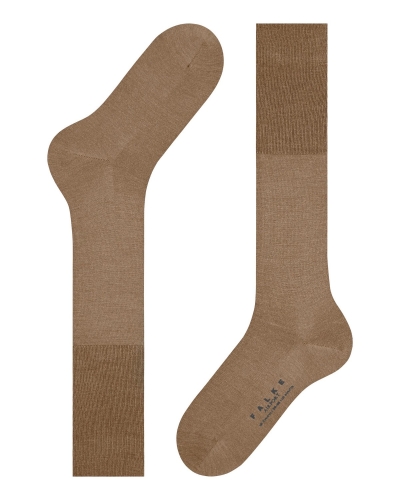 Falke Airport heren kniekousen camel