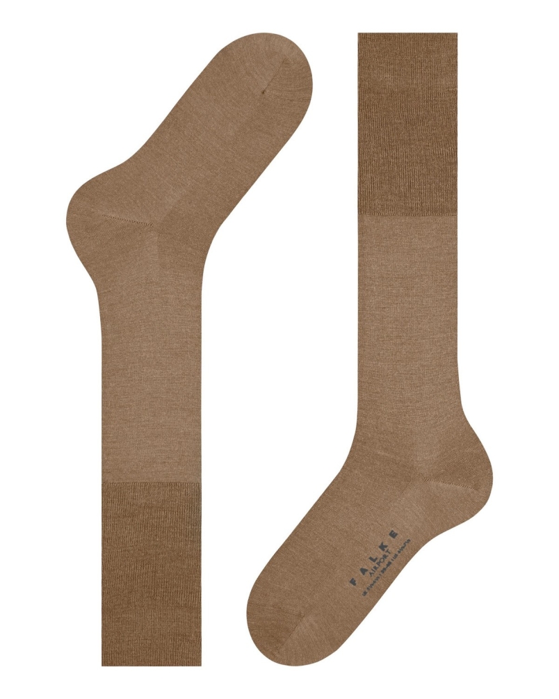 Falke Airport heren kniekousen camel