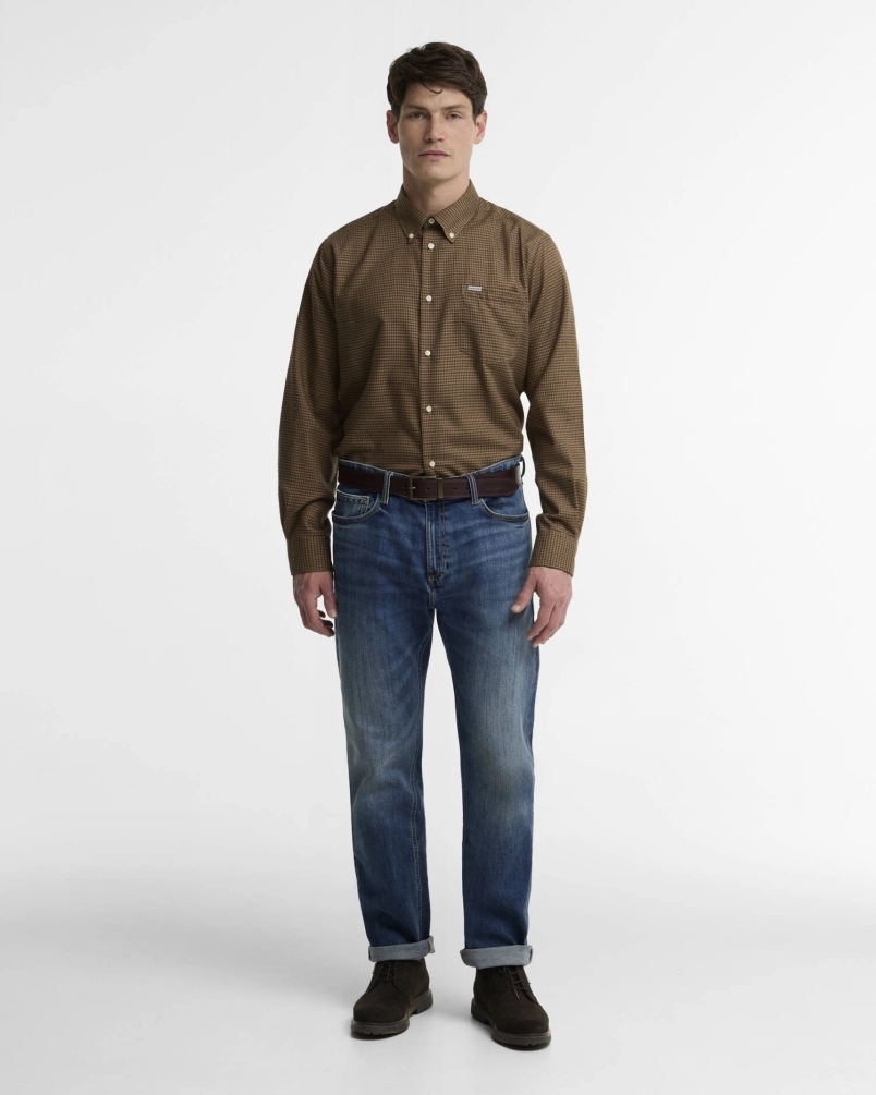 Barbour Barnard thermo weave regular shirt olive-