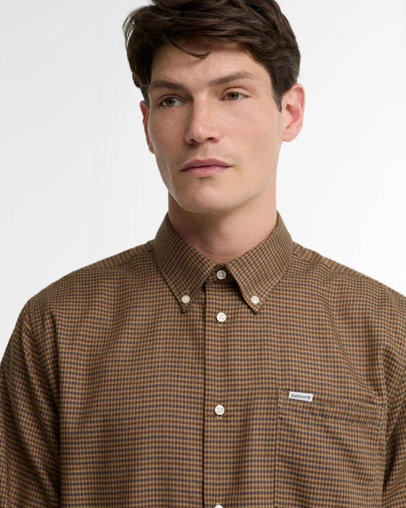 Barbour Barnard thermo weave regular shirt olive-