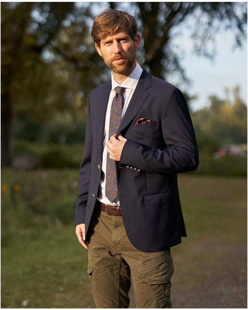 Wellington of Bilmore Mensclub regular fit blazer navy