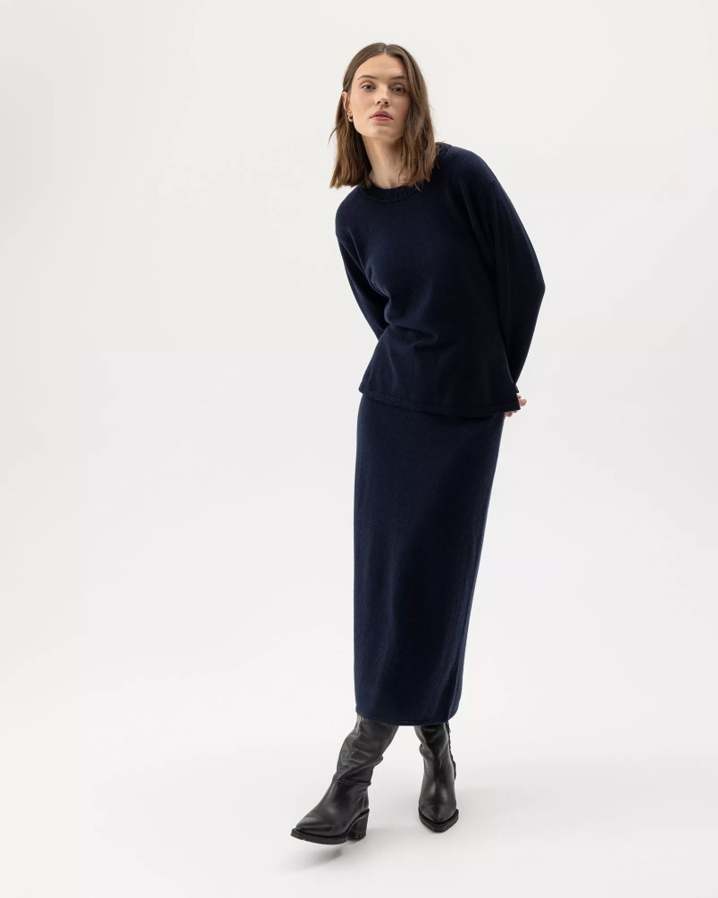 Holebrook Wendela skirt dark navy