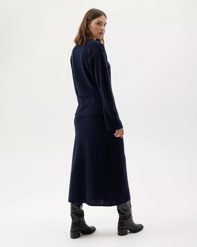 Holebrook Wendela skirt dark navy