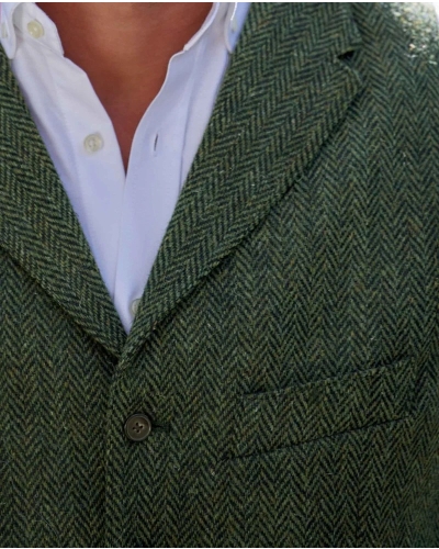Wellington of Bilmore Wales green island herringbone