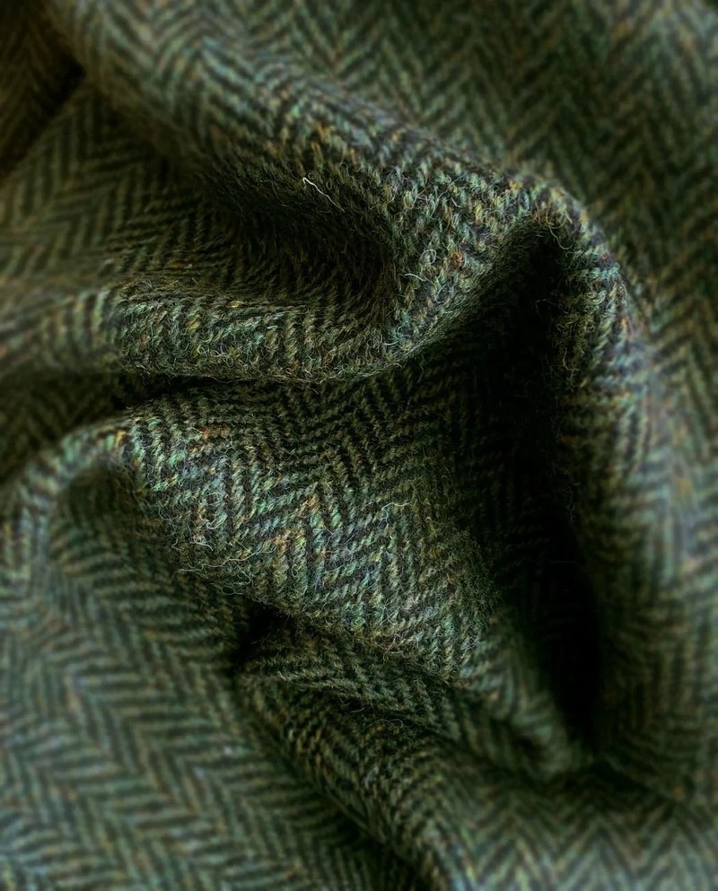 Wellington of Bilmore Wales green island herringbone