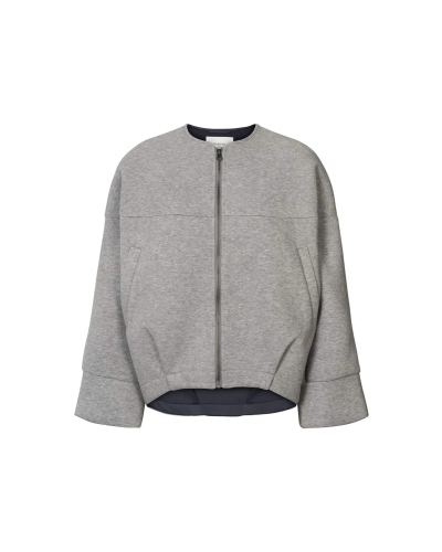 Rabens Saloner Glod varsity jacket grey melange