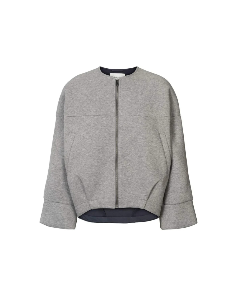 Rabens Saloner Glod varsity jacket grey melange