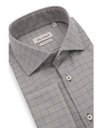 De Vent Luke double cuff brown brown check l