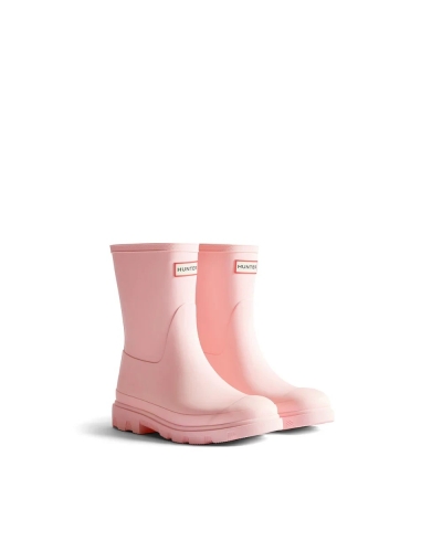 Hunter Downpour short boot parfait pink