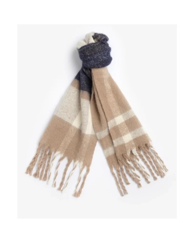Barbour Isla tartan boucle scarf trench tartan trench tartan