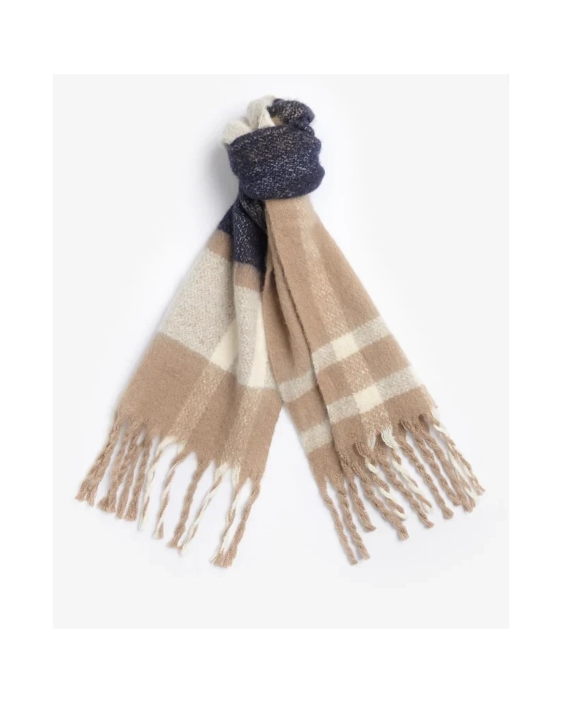 Barbour Isla tartan boucle scarf trench tartan trench tartan