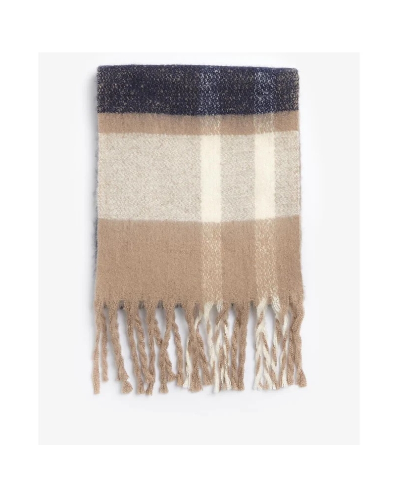 Barbour Isla tartan boucle scarf trench tartan trench tartan