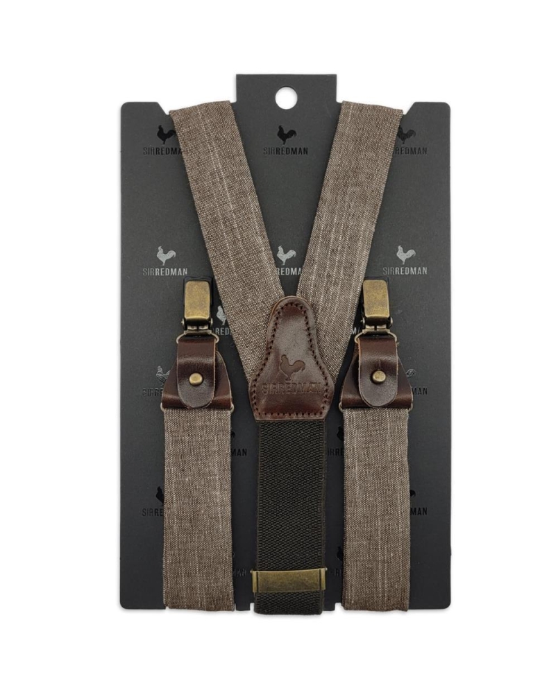 Sir Redman Bretels Linen Love brown