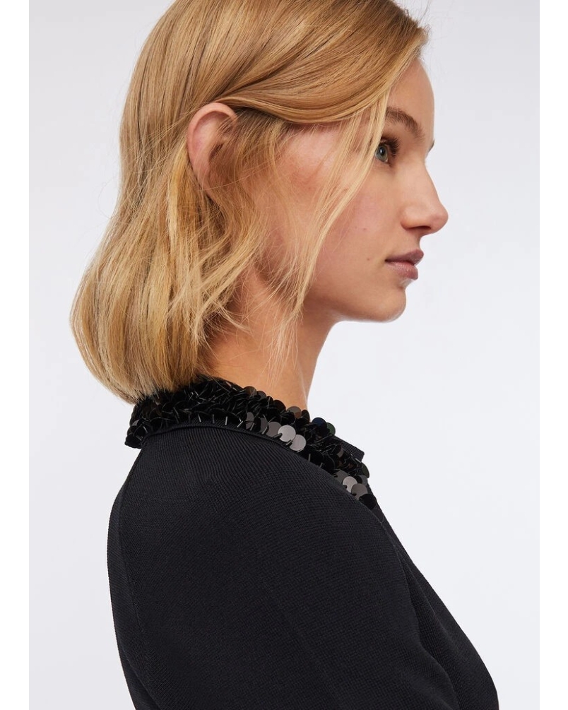 Liu Jo dress with sequins nero
