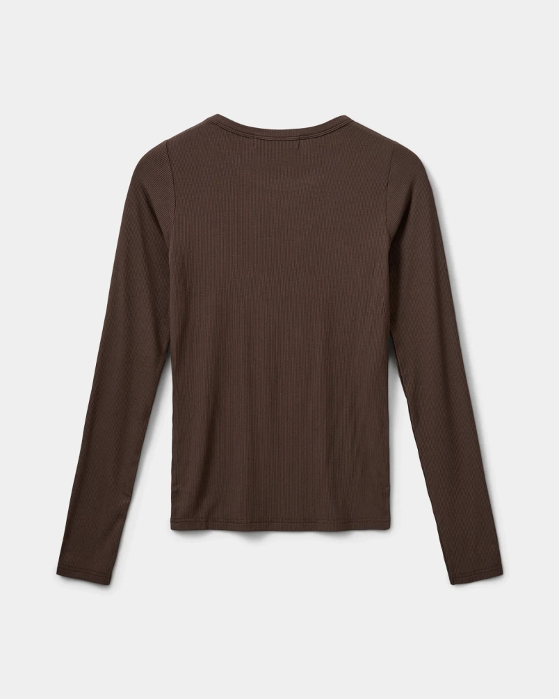 Sofie Schnoor Petricia t-shirt long sleeve brown fudge