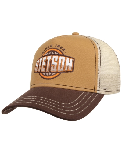 Stetson Trucker Cap Classic Globe 67 - brown