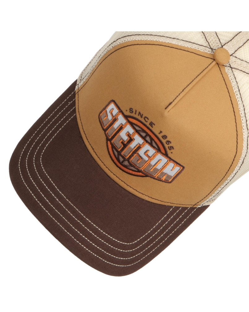 Stetson Trucker Cap Classic Globe 67 - brown