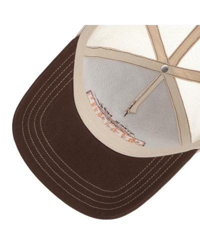 Stetson Trucker Cap Classic Globe 67 - brown