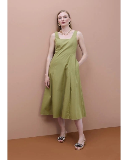LOLA CASADEMUNT Lola Casademunt Fitted dress khaki