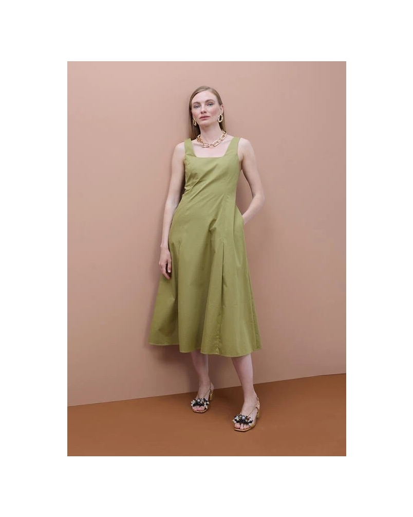 Lola Casademunt Fitted dress khaki khaki