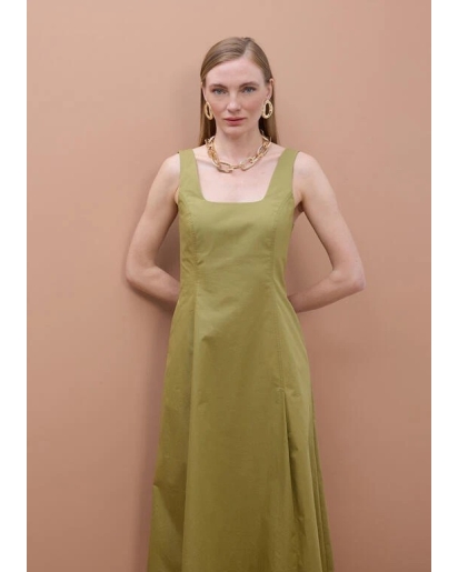 LOLA CASADEMUNT Lola Casademunt Fitted dress khaki