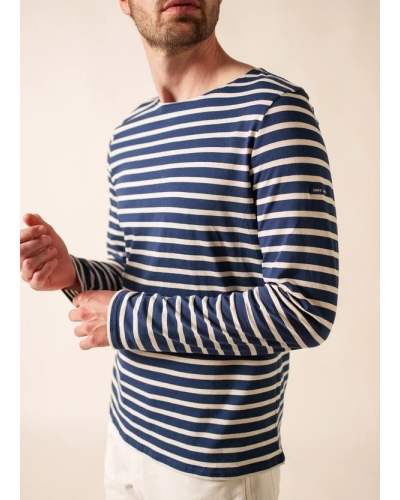 Saint James Minquiers stripe marine ecru ecru/marine