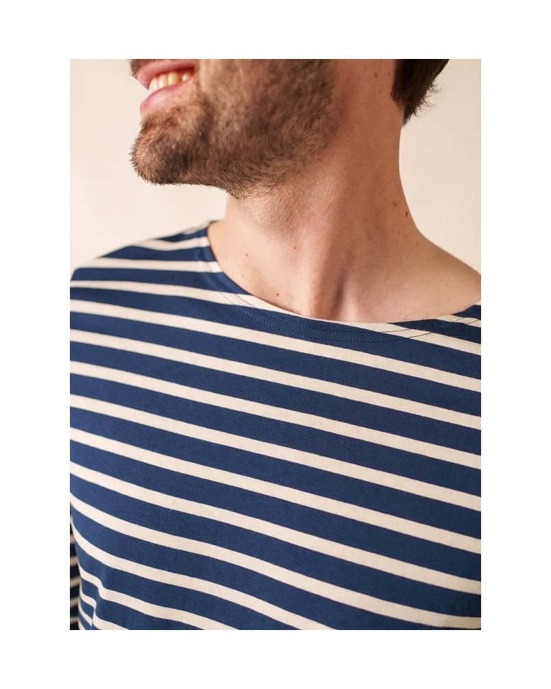 Saint James Minquiers stripe marine ecru ecru/marine