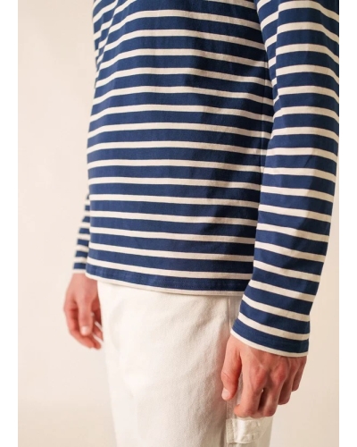 Saint James Minquiers stripe marine ecru ecru/marine