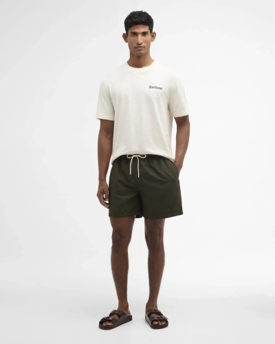 Barbour Water reactive tartan swim short olive-