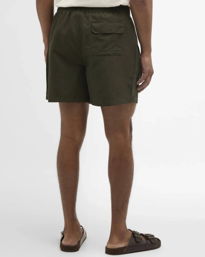 Barbour Water reactive tartan swim short olive-