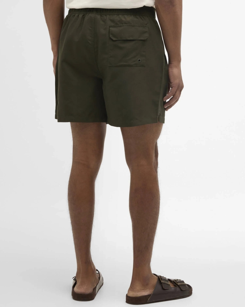 Barbour Water reactive tartan swim short olive-