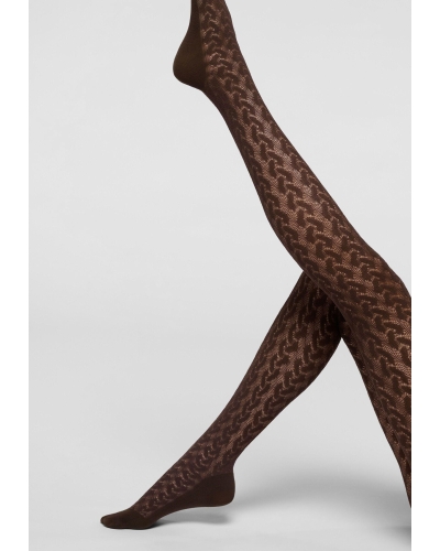 Oroblu Bio sneakers wave 40 panty chocolate 3