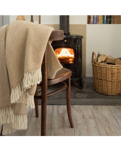 JOHN HANLY John Hanly Merino cashmere throw