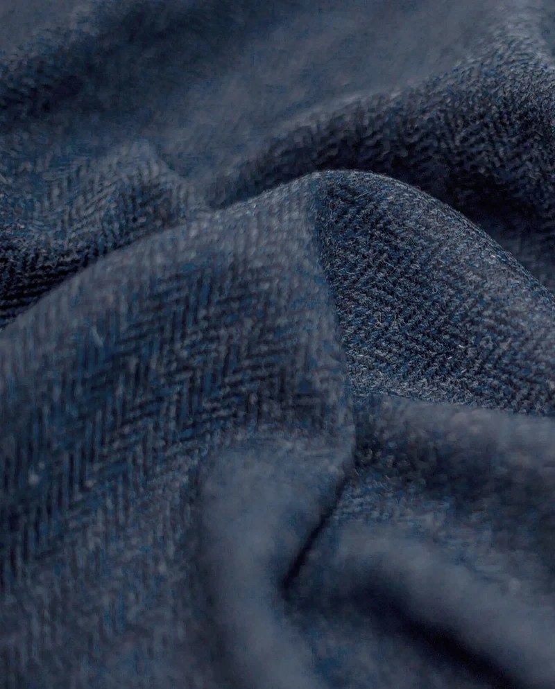 Wellington of Bilmore Wales blue herringbone