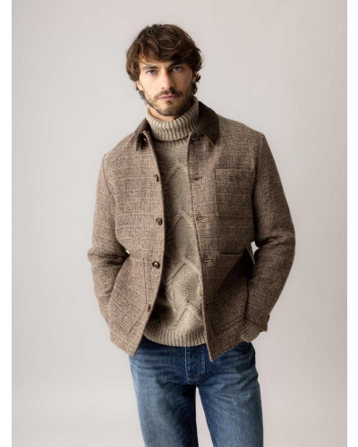 Mos Mosh Gallery Warren tweed jacket chocolate brown