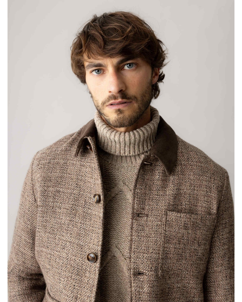 Mos Mosh Gallery Warren tweed jacket chocolate brown