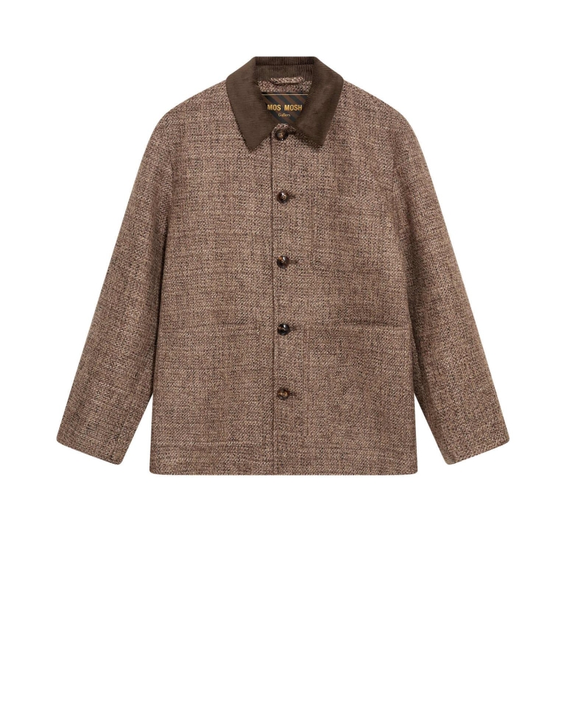 Mos Mosh Gallery Warren tweed jacket chocolate brown