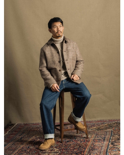 Mos Mosh Gallery Warren tweed jacket chocolate brown